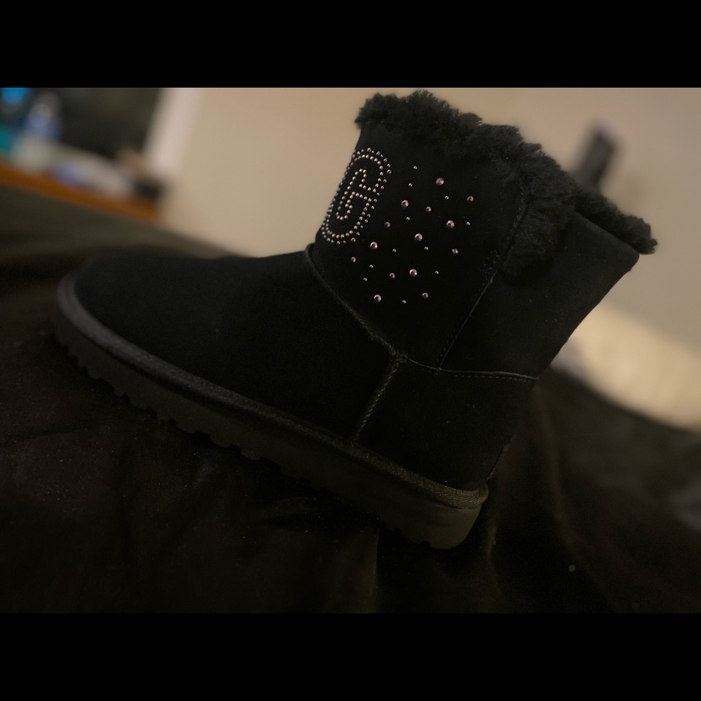 Black bling uggs